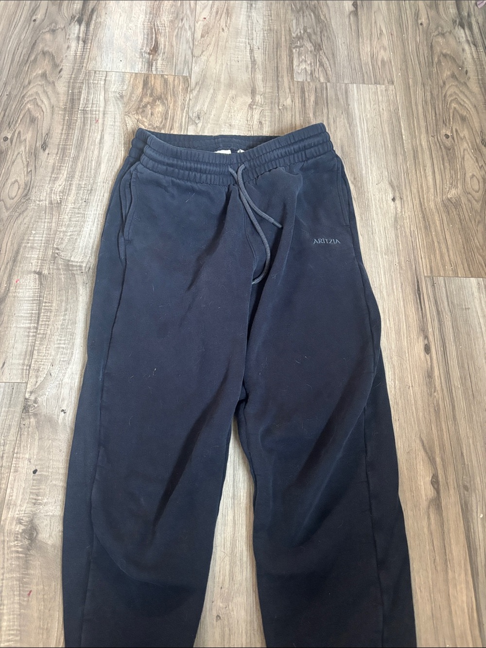 Aritzia Navy Blue Women's Jogger Sweatpants with Drawstring